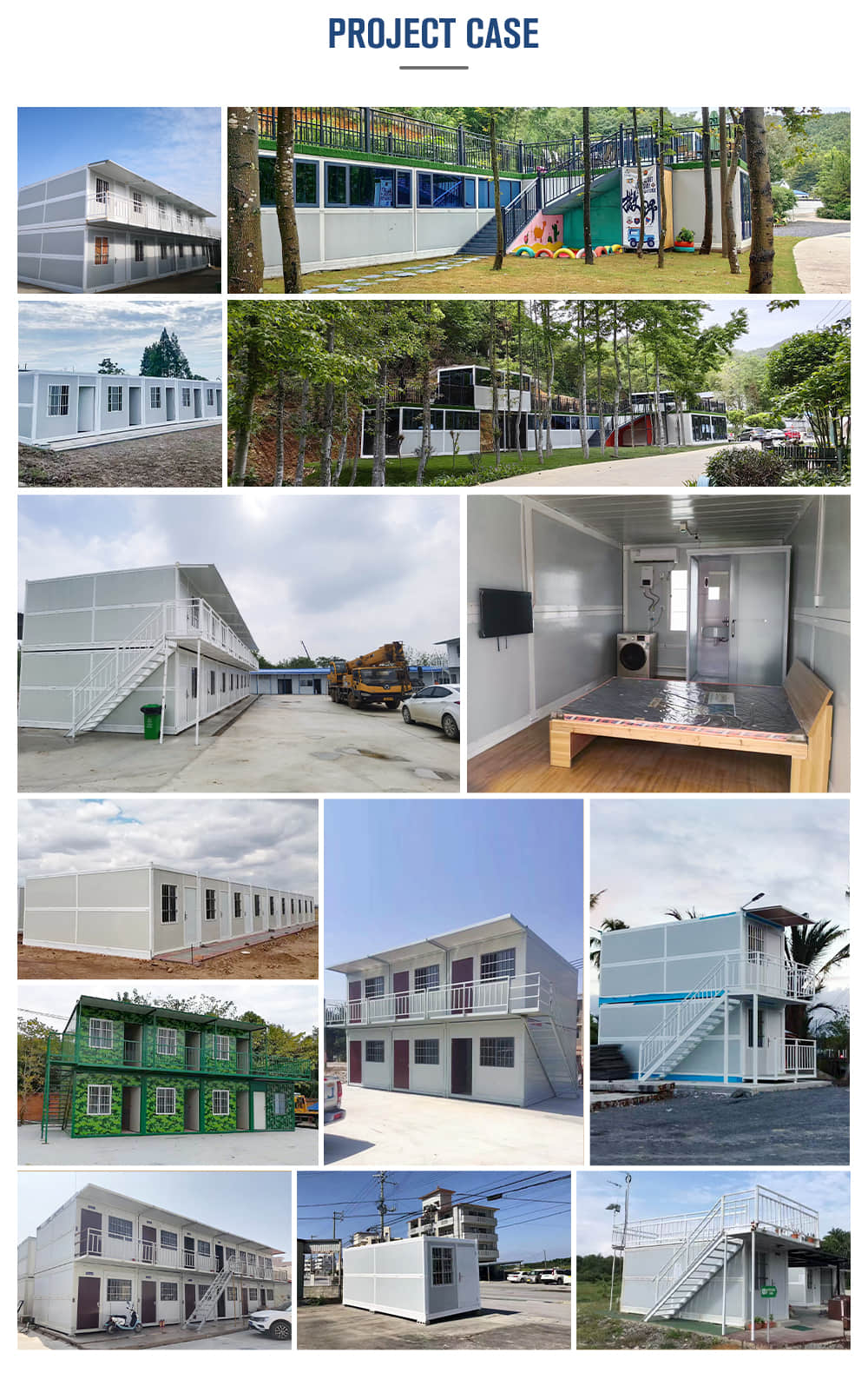 Two-story folding container house Two-story folding container house