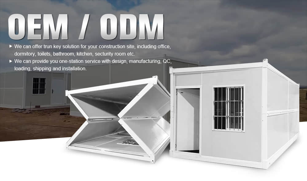 Two-story folding container house Two-story folding container house