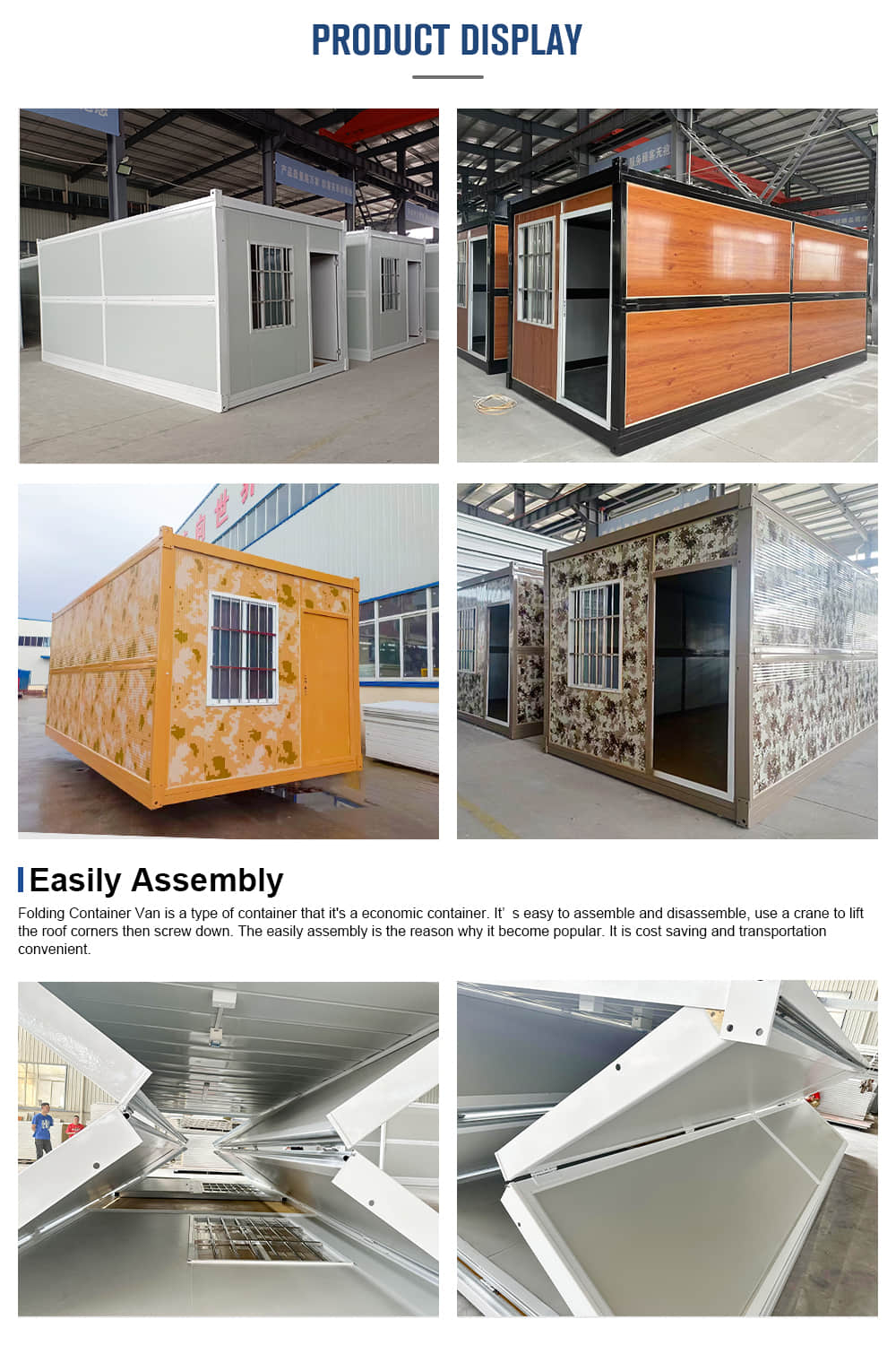 Two-story folding container house Two-story folding container house